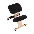 Ergonomikus térdelőszék, fekete/bükkfa, GROCO