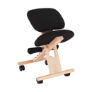 Ergonomikus térdelőszék, fekete/bükkfa, GROCO