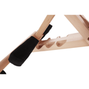 Ergonomikus térdelőszék, fekete/bükkfa, GROCO