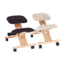 Ergonomikus térdelőszék, fekete/bükkfa, GROCO