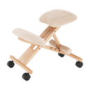 Ergonomikus térdelőszék, krémszínű/bükkfa, GROCO