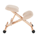Ergonomikus térdelőszék, krémszínű/bükkfa, GROCO
