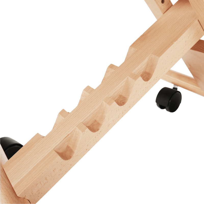 Ergonomikus térdelőszék, krémszínű/bükkfa, GROCO