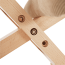 Ergonomikus térdelőszék, krémszínű/bükkfa, GROCO