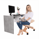 Ergonomikus térdelőszék, krémszínű/bükkfa, GROCO