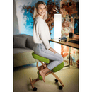 Ergonomikus térdelőszék, rzöld/bükkfa, GROCO