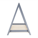 Montessori ágy, szürke, tűnyalábos fenyőfa, GROSI