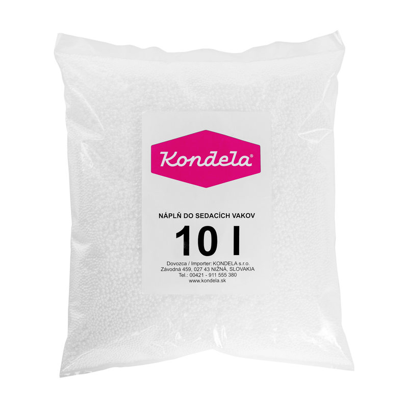 Kitöltés a babzsákokba, EPS poliészter golyók, csomagolás 10 l