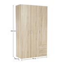 szekrény, 3 - ajtós, tölgy sonoma, GWEN 70427