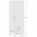 Szekrény, fehér, GWEN 70425