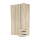 szekrény, 3 - ajtós, tölgy sonoma, GWEN 70427