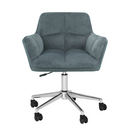Irodai szék, szürke Velvet anyag/króm, HAGRID NEW