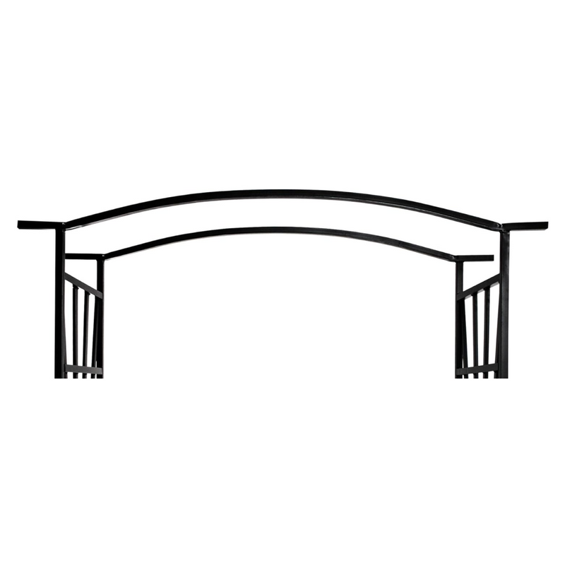 Kerti pad pergolával, fekete, HAIFA