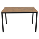 Étkezőgarnitúra 1+4, sötét tölgy/fekete, HAIM