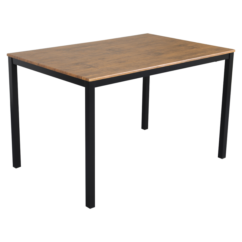 Étkezőgarnitúra 1+4, sötét tölgy/fekete, HAIM