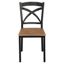 Étkezőgarnitúra 1+4, sötét tölgy/fekete, HAIM