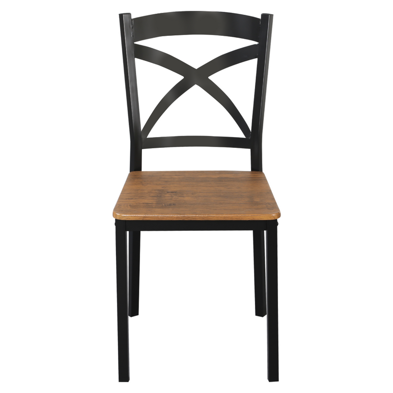 Étkezőgarnitúra 1+4, sötét tölgy/fekete, HAIM