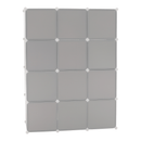 Gyerek moduláris szekrény, szürke/gyerek minta, HAKON