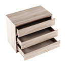 3 fiókos komód, tölgy sonoma,  HANY NEW 003