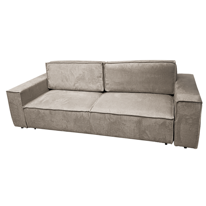 Kihúzható heverő, szürkésbézs Taupe, HARPERA BIG SOFA