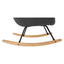 Hintafotel, szürke anyag/fa, HARPER