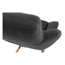 Hintafotel, szürke anyag/fa, HARPER