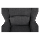 Hintafotel, szürke anyag/fa, HARPER