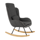 Hintafotel, szürke anyag/fa, HARPER