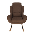 Hintafotel, világos barna anyag/fa, HARPER