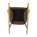 Hintafotel, világos barna anyag/fa, HARPER