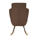 Hintafotel, világos barna anyag/fa, HARPER