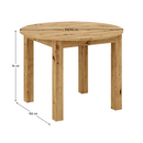 Kihúzható étkezőasztal, artisan tölgy, 103-142x76 cm, HARRY