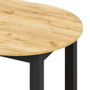 Kihúzható étkezőasztal, arany craft tölgy/fekete, 103-142x76 cm, HARRY