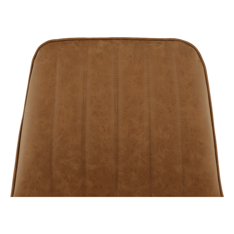 Szék, barna camel/fekete, HAZAL
