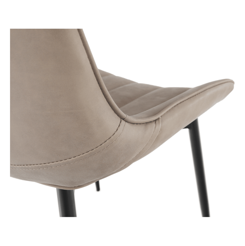 Szék, szürkésbarna taupe/fekete, HAZAL