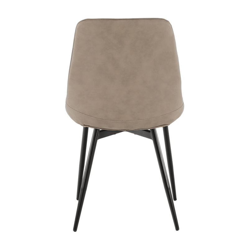 Szék, szürkésbarna taupe/fekete, HAZAL