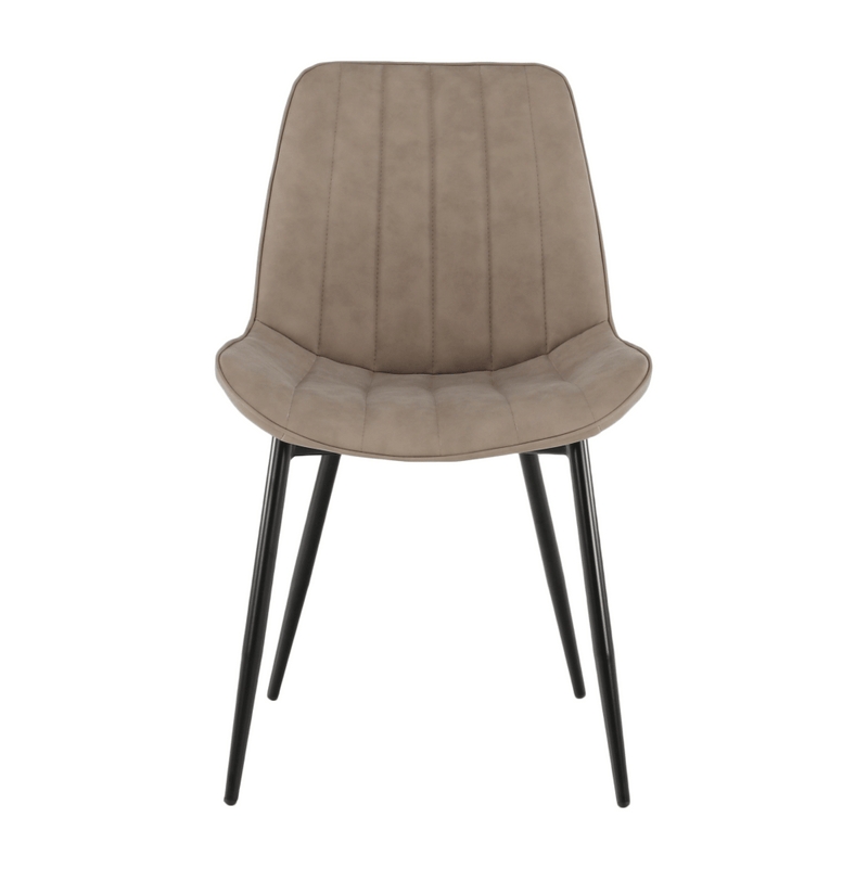 Szék, szürkésbarna taupe/fekete, HAZAL