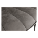 Szék, ekobőr világosszürke/fekete, HAZAL