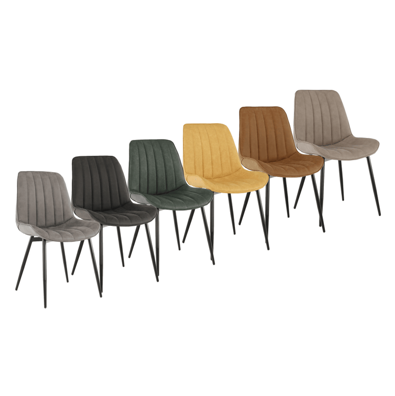 Szék, ekobőr világosszürke/fekete, HAZAL