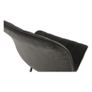 Szék, sötétszürke/fekete, HAZAL