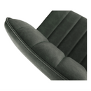 Szék, ekobőr zöld/fekete, HAZAL