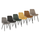 Szék, ekobőr zöld/fekete, HAZAL