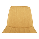 Szék, ekobőr sárga/fekete, HAZAL