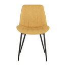 Szék, ekobőr sárga/fekete, HAZAL