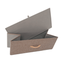 Komód szövet fiókokkal, bézs/barna, HAZEL TYP 2