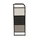 Komód szövet fiókokkal, bézs/barna, HAZEL TYP 2