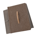 Komód szövet fiókokkal, bézs/barna, HAZEL TYP 1