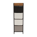 Komód szövet fiókokkal, bézs/barna, HAZEL TYP 1