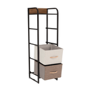 Komód szövet fiókokkal, bézs/barna, HAZEL TYP 1