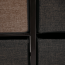 Komód szövet fiókokkal, bézs/barna, HAZEL TYP 3